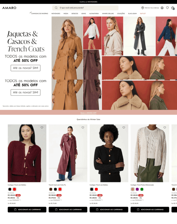 AMARO – Shopify eCommerce Development