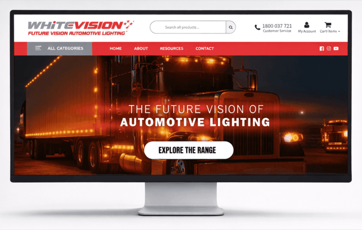 Automotive Lighting Solutions ecommerce website built using Shopify