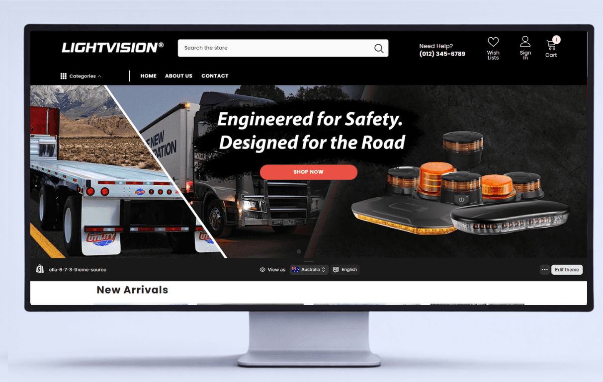 Lightvision Australia – eCommerce Development